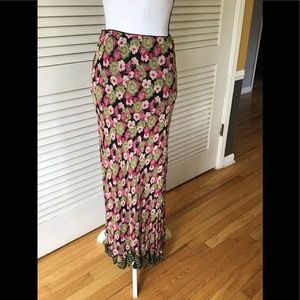 Floral and flowy fun maxi skirt